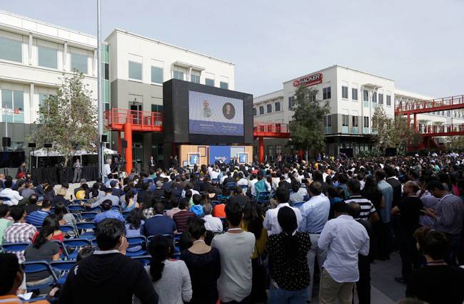 फेसबुक और गूगल के हेडक्वार्टर में मोदी का 'मंत्र'