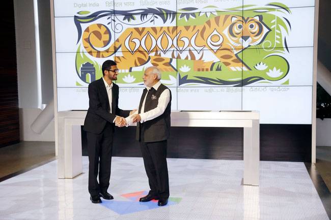 फेसबुक और गूगल के हेडक्वार्टर में मोदी का 'मंत्र'