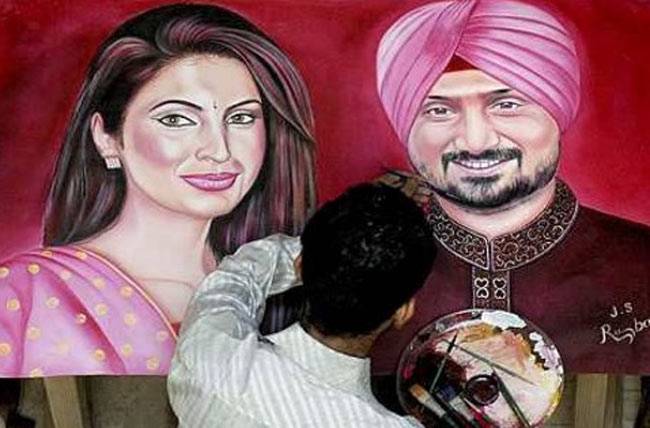 संगीत सेरेमनी में हरभजन ने गीता को फूलों के रिक्शा पर कराई सैर