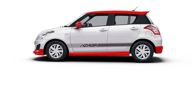 देखें स्पोर्टी लुक वाली Swift Glory लिमिटेड एडिशन की तस्वीरें