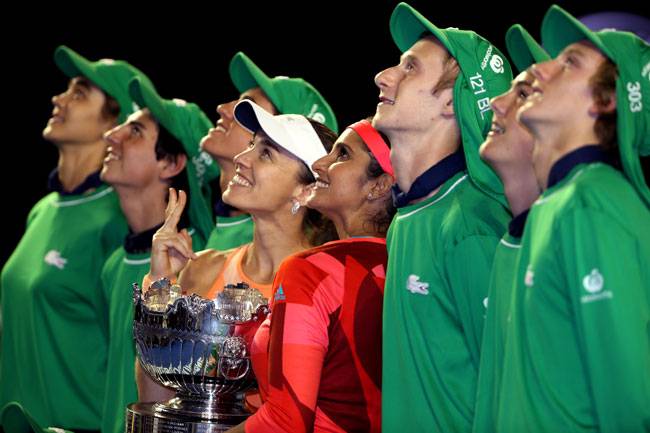 सानिया-हिंगिस ने ऑस्ट्रेलियन ओपन में भी लहराया जीत का परचम