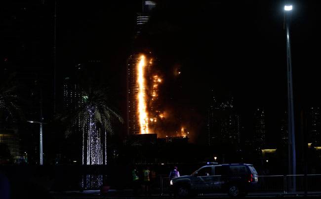 दुबई: नए साल के जश्न के दौरान होटल में लगी आग