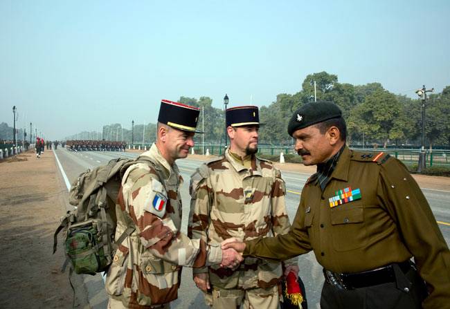 पहली बार फ्रेंच सैनिकों ने की गणतंत्र दिवस परेड की रिहर्सल