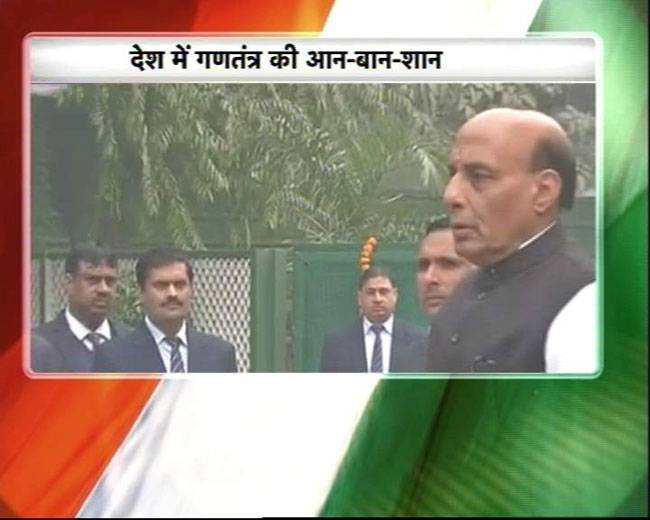 21 तोपों की सलामी के साथ राष्ट्रपति ने फहराया तिरंगा