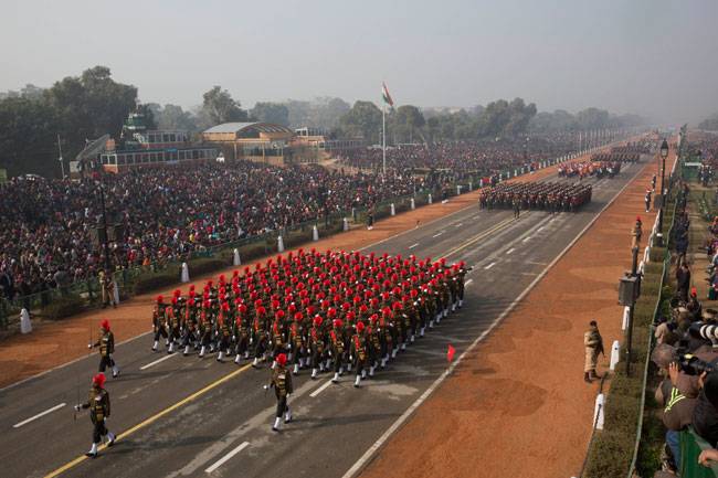 राजपथ पर हुई गणतंत्र दिवस परेड की फुल ड्रेस रिहर्सल