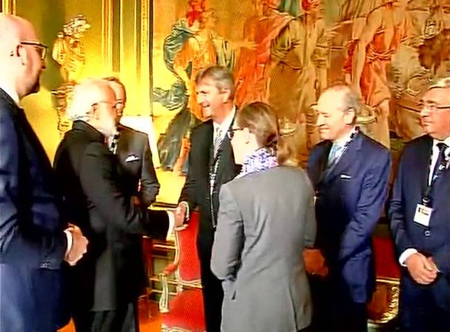बेल्जियम में ऐसे हुआ पीएम मोदी का स्वागत, लगे मोदी-मोदी के नारे
