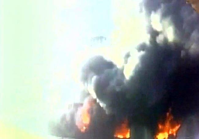 भिवंडी में चार मंजिला इमारत में आग की भयावह तस्वीरें