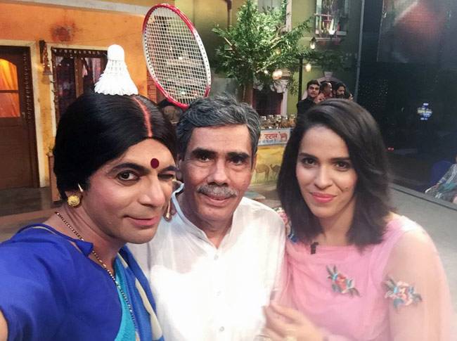 जब कपिल शर्मा ने सायना के साथ खेला बैडमिंटन...