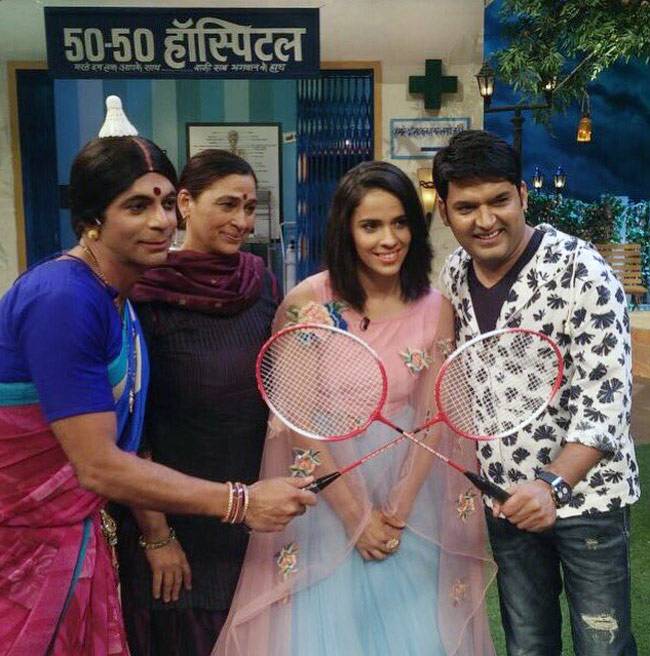 जब कपिल शर्मा ने सायना के साथ खेला बैडमिंटन...