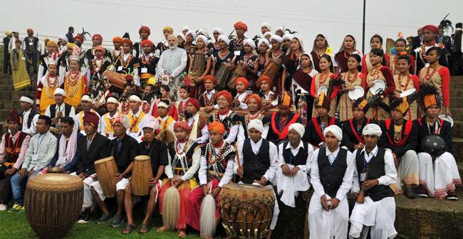 जब मेघालय में PM मोदी ने बजाया नगाड़ा