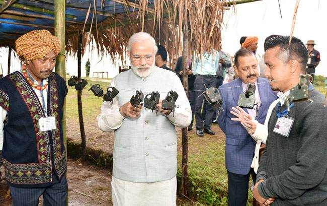 जब मेघालय में PM मोदी ने बजाया नगाड़ा