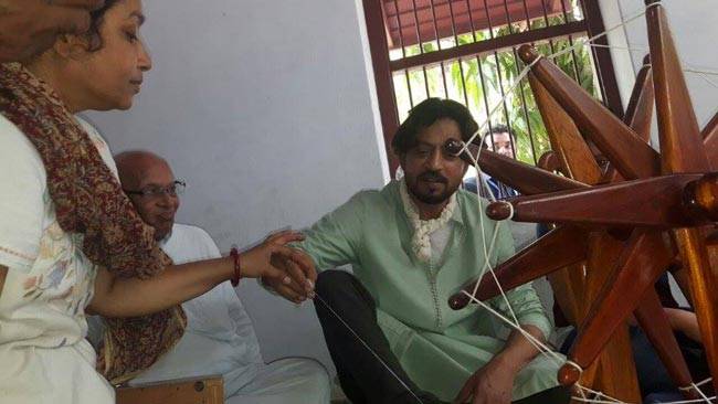 इरफान खान ने बेटे के साथ इस तरह मनाया 'फादर्स डे'