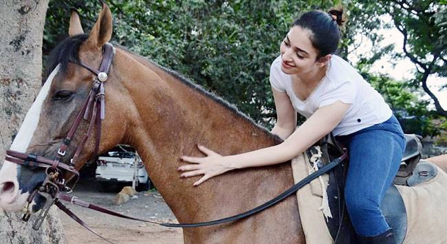 'बाहुबली 2' के लिए ऐसे तैयारी कर रही हैं तमन्ना, देखें तस्वीरें