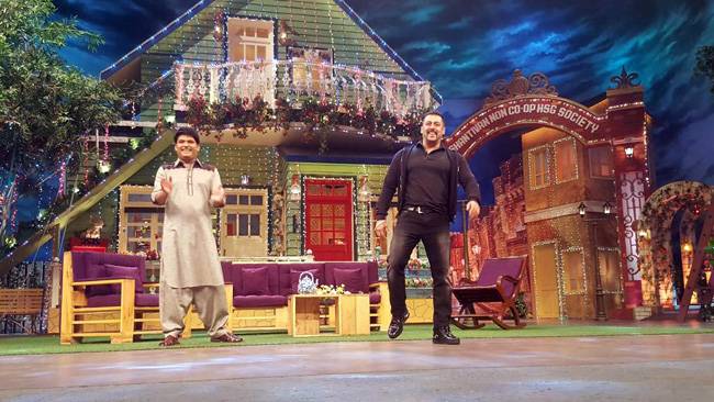 'द कपिल शर्मा शो' के सेट पर सलमान, कपिल की खुशी का ठिकाना नहीं