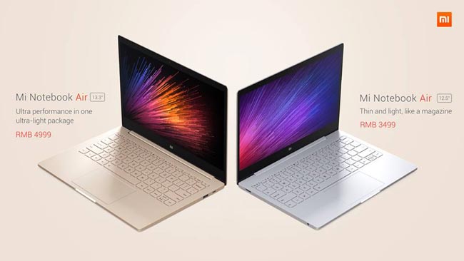 फटाफट चार्ज होगा Xiaomi का पहला लैपटॉप Mi Notebook Air