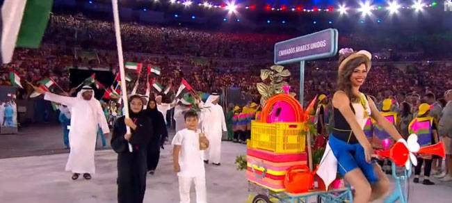 रियो ओलंपिक के उद्घाटन समारोह की झलकियां