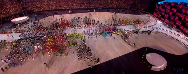 रियो ओलंपिक के उद्घाटन समारोह की झलकियां