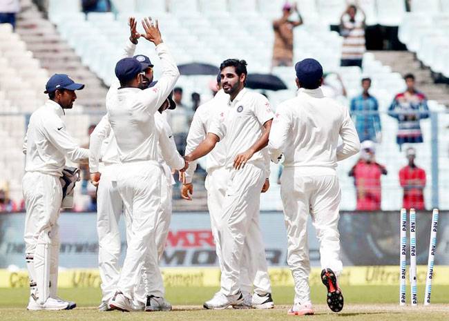 कोलकाता टेस्ट मैच के दूसरे दिन की झलकियां