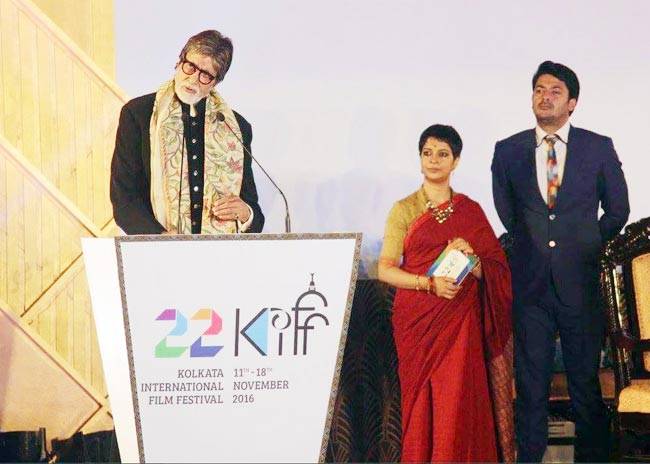 कोलकाता इंटरनेशनल फिल्म फेस्टिवल के लॉन्च पर अमिताभ बच्चन, शाहरुख और काजोल
