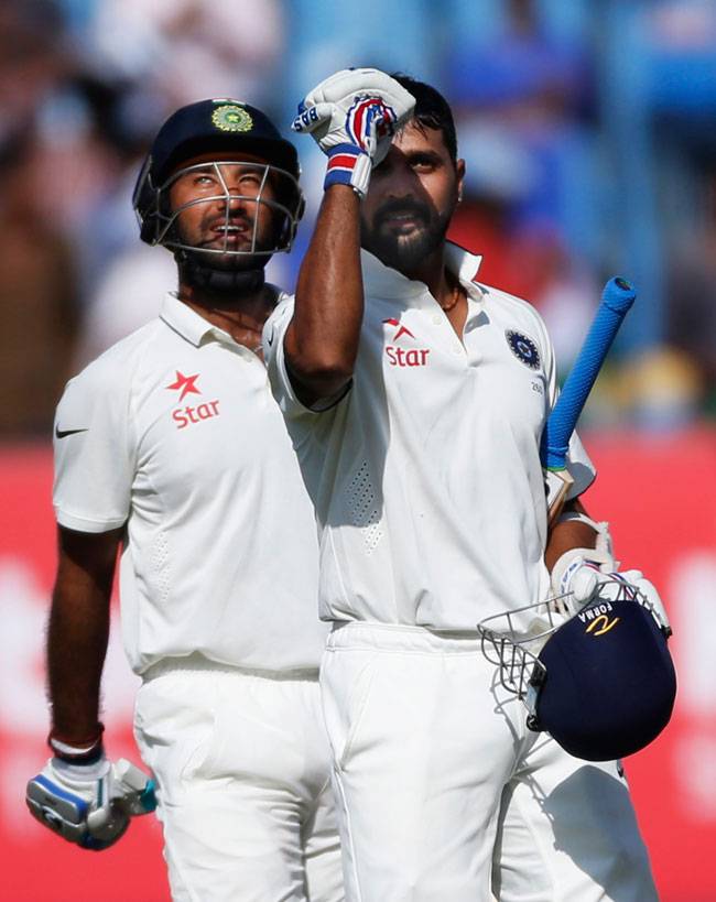 राजकोट पर विजय और पुजारा का खूब चला बल्ला