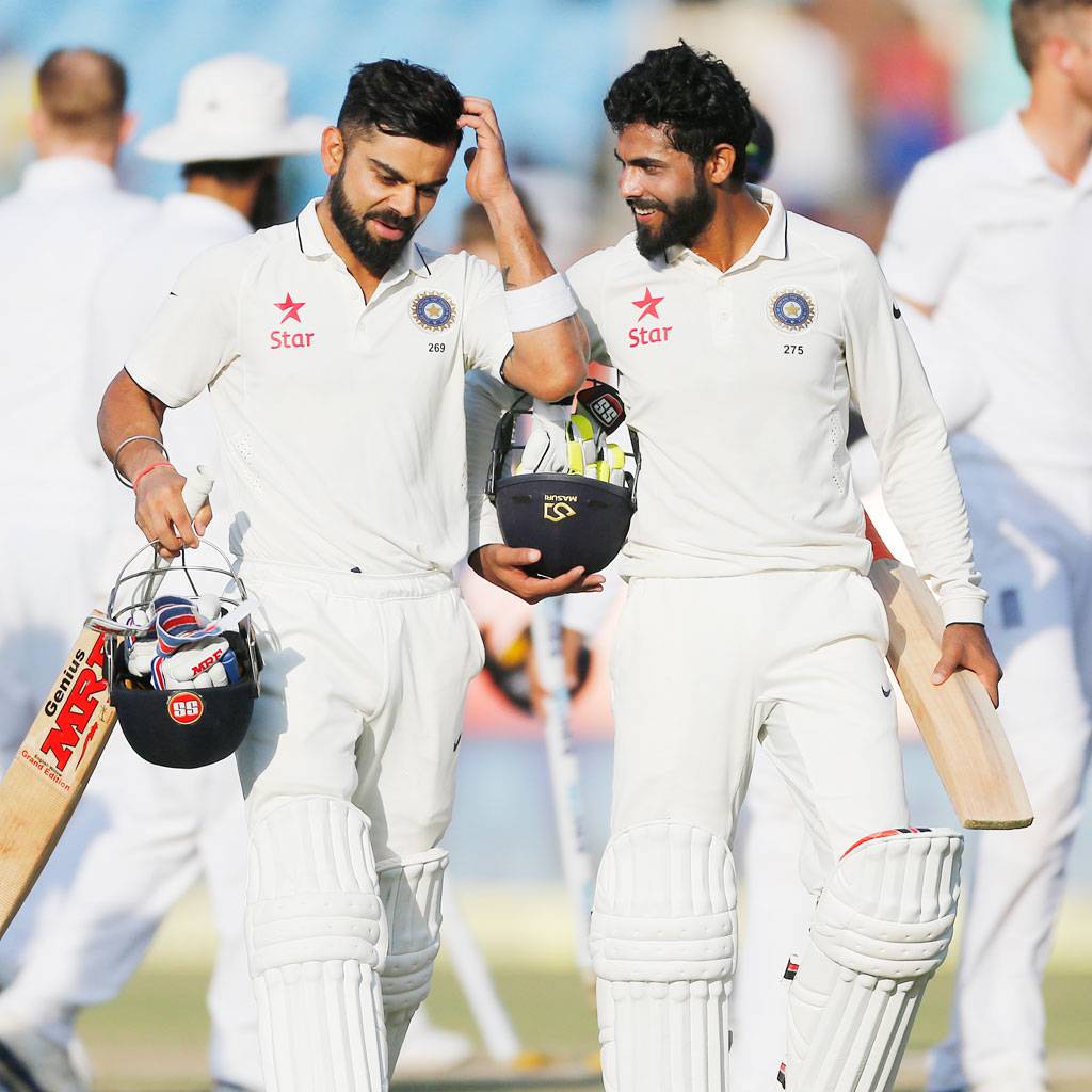 राजकोट टेस्ट मैच ड्रॉ, कप्तान कोहली ने फील्डरों को लताड़ा