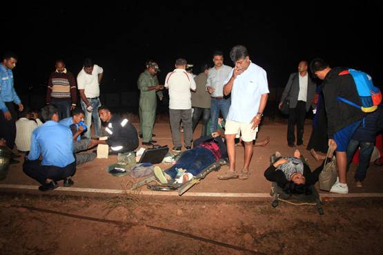 जब रनवे से फिसलकर बाहर आ गया जेट एयरवेज का विमान