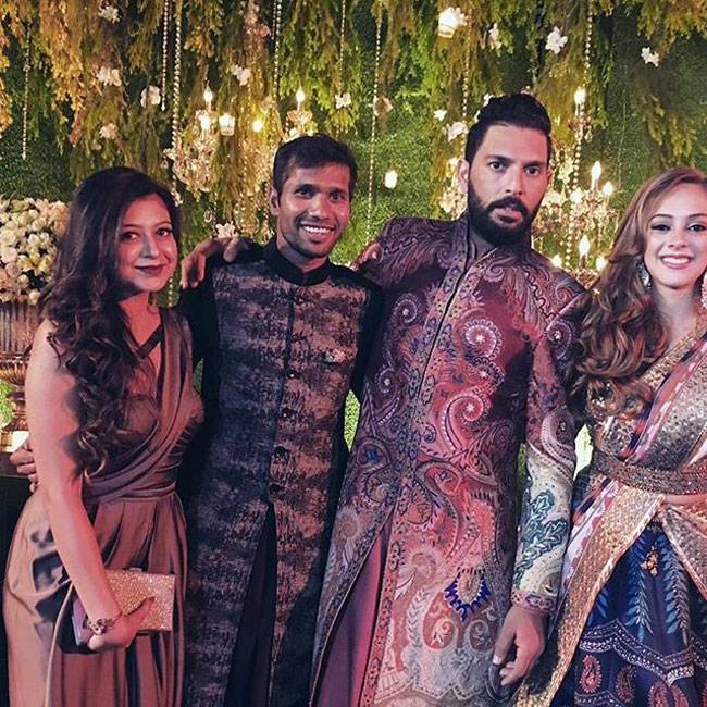 देखिए युवराज-हेजल के ग्रैंड रिसेप्‍शन की हर तस्‍वीर...