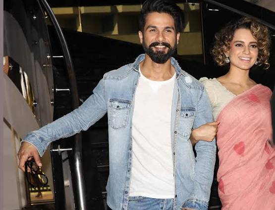 'रंगून' के प्रमोशन में ऐसे लुक मेें दिखीं कंगना