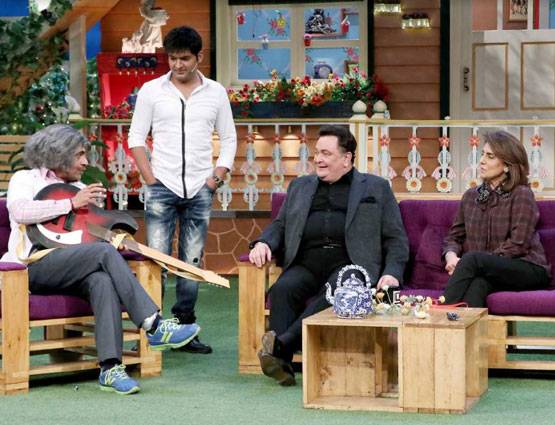 कपिल के शो पर ऋषि कपूर मिले 'नागिन' से