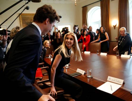 कनाडा के पीएम से नजर नहीं हटा पाई ट्रंप की बेटी!