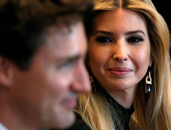 कनाडा के पीएम से नजर नहीं हटा पाई ट्रंप की बेटी!