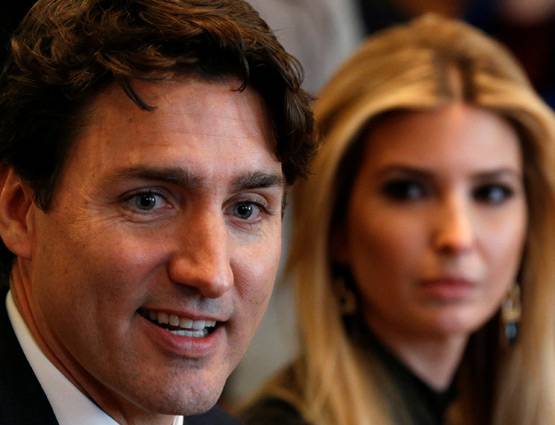 कनाडा के पीएम से नजर नहीं हटा पाई ट्रंप की बेटी!