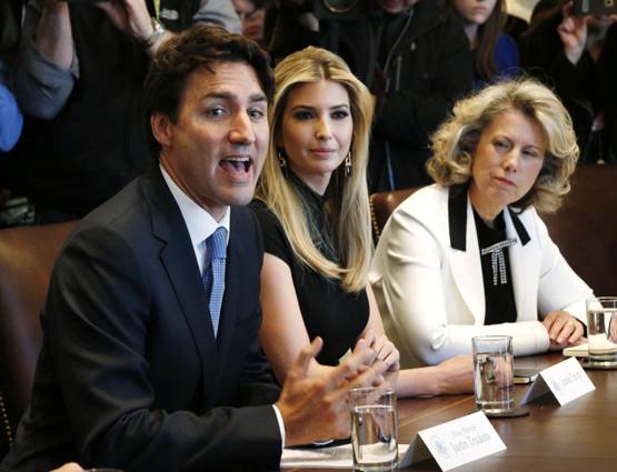 कनाडा के पीएम से नजर नहीं हटा पाई ट्रंप की बेटी!