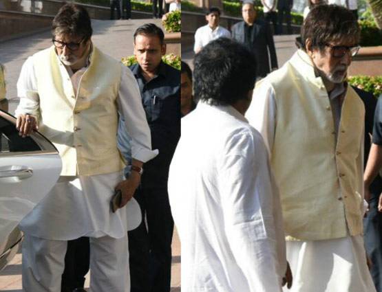 ऐश्वर्या के पिता के चौथे पर श्रद्धांजलि देने पहुंचा बच्चन परिवार...