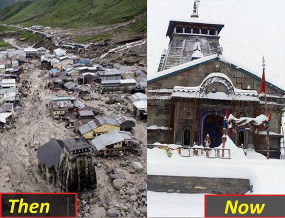 तबाही के बाद इतना बदल गया केदारनाथ, देखें PHOTOS