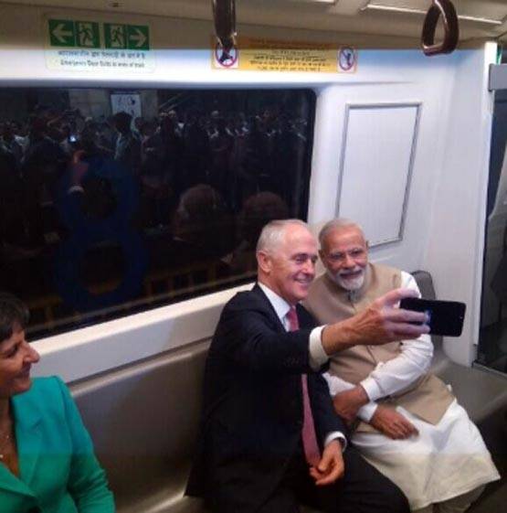 मोदी और ऑस्ट्रेलियाई पीएम टर्नबुल ने अक्षरधाम मंदिर में की पूजा PHOTOS