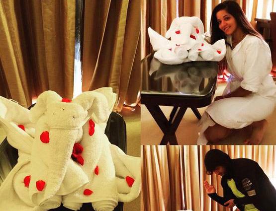 PHOTOS: SWIMSUIT में पति संग गोवा में रिलेक्स कर रही हैं मोनालिसा