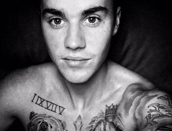 57 टैटू है जस्ट‍िन बीबर के शरीर पर, छाती और पेट नजर नहीं आते