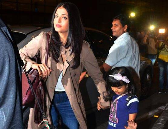 ‪‪Cannes 2017: ऐश्वर्या-आराध्या को एयरपोर्ट छोड़ने आए अभिषेक