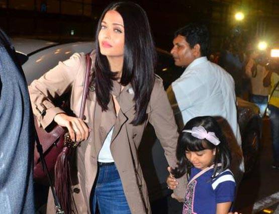 ‪‪Cannes 2017: ऐश्वर्या-आराध्या को एयरपोर्ट छोड़ने आए अभिषेक