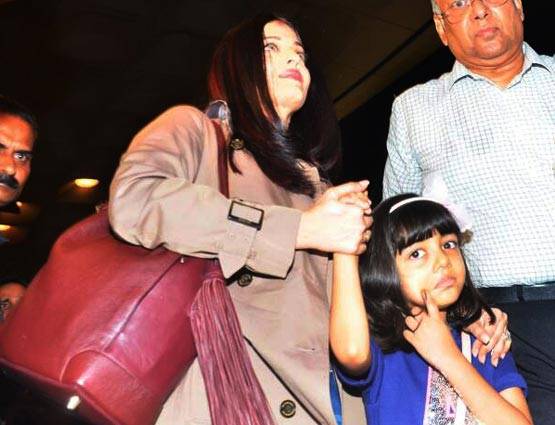 ‪‪Cannes 2017: ऐश्वर्या-आराध्या को एयरपोर्ट छोड़ने आए अभिषेक