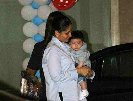 PHOTOS: देखें, तुषार कपूर के बेटे के बर्थडे में तैमूर का सबसे CUTE LOOK