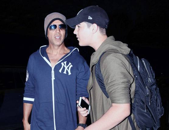 अक्षय से लंबा है उनका 14 साल का बेटा आरव, देखें PHOTOS