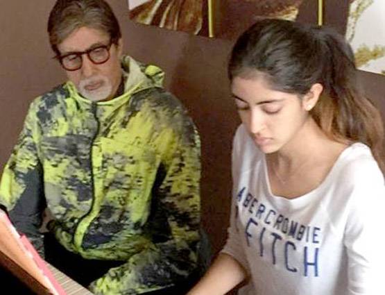 दोस्त के साथ नव्या की तस्वीर हुई थी वायरल, अमिताभ ने दी ये सलाह