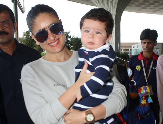 वीरे दी वेडिंग के लिए दिल्ली रवाना हुईं करीना, कैमरा देख ऐसे रोने लगा तैमूर