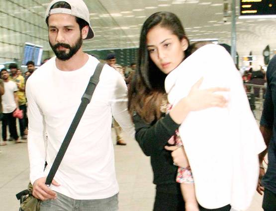 PHOTOS: बेटी के पहले बर्थडे सेलिब्रेशन के लिए लंदन रवाना हुए शाहिद-मीरा