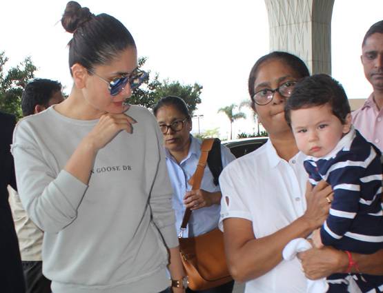 वीरे दी वेडिंग के लिए दिल्ली रवाना हुईं करीना, कैमरा देख ऐसे रोने लगा तैमूर