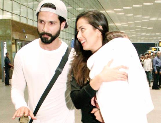 PHOTOS: बेटी के पहले बर्थडे सेलिब्रेशन के लिए लंदन रवाना हुए शाहिद-मीरा