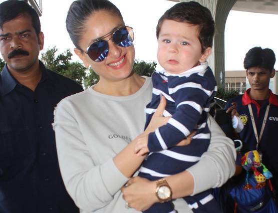 वीरे दी वेडिंग के लिए दिल्ली रवाना हुईं करीना, कैमरा देख ऐसे रोने लगा तैमूर