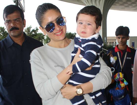 वीरे दी वेडिंग के लिए दिल्ली रवाना हुईं करीना, कैमरा देख ऐसे रोने लगा तैमूर